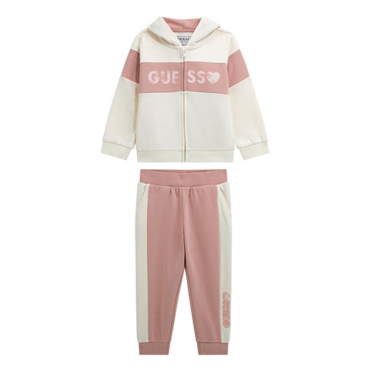 Guess Dres K5BG04 KAV34 Beżowy Regular Fit - id: 0000305454485 - marki Guess - 186086825 Guess Dres K5BG04 KAV34 Beżowy Regular Fit ze sklepu MODIVO w kategorii Dresy dziewczęce - zdjęcie 186086825