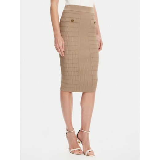 Guess Spódnica ołówkowa W5YD66 Z0130 Brązowy Slim Fit - id: 0000305236869 - marki Guess - 186086849 Guess Spódnica ołówkowa W5YD66 Z0130 Brązowy Slim Fit ze sklepu MODIVO w kategorii Spódnice - zdjęcie 186086849