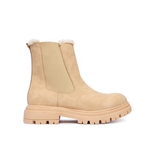 Calvin Klein Botki V3A5-83126-0315500 D Beżowy ze sklepu MODIVO w kategorii Botki - zdjęcie 186086885