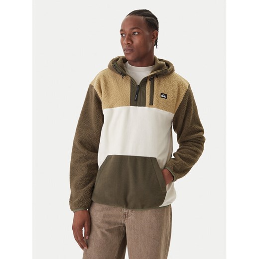 Quiksilver Bluza EQYPF03073 Khaki Regular Fit ze sklepu MODIVO w kategorii Bluzy męskie - zdjęcie 186086965