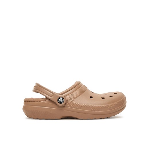 Crocs Klapki Classic Lined Clog 203591 Brązowy ze sklepu MODIVO w kategorii Klapki męskie - zdjęcie 186086979