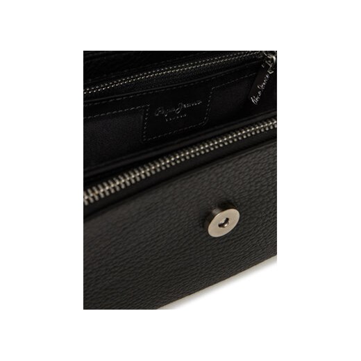 Pepe Jeans Torebka Amber Script PL031664 Czarny Pepe Jeans OS MODIVO