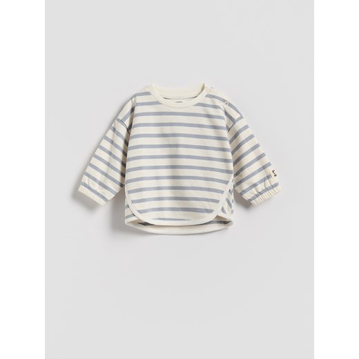Reserved - Longsleeve w paski - złamana biel ze sklepu Reserved w kategorii Odzież dla niemowląt - zdjęcie 186088915