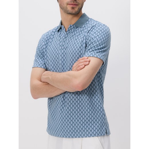 Reserved - Koszulka polo regular fit - jasnoniebieski ze sklepu Reserved w kategorii T-shirty męskie - zdjęcie 186089525