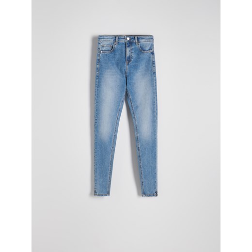 Reserved - Jeansy push up slim long leg - niebieski Reserved 34 promocja Reserved