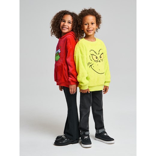 Sinsay - Bluza Grinch - zielony Sinsay 128 (7-8 l) Sinsay