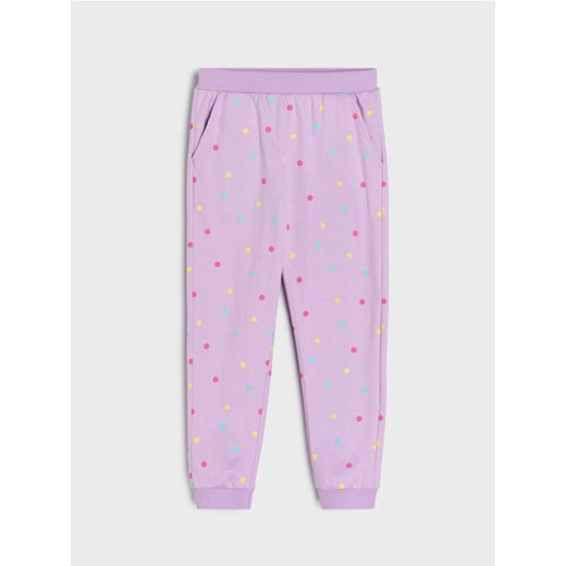 Sinsay - Spodnie jogger w kropki - niebieski ze sklepu Sinsay w kategorii Spodnie dziewczęce - zdjęcie 186090789