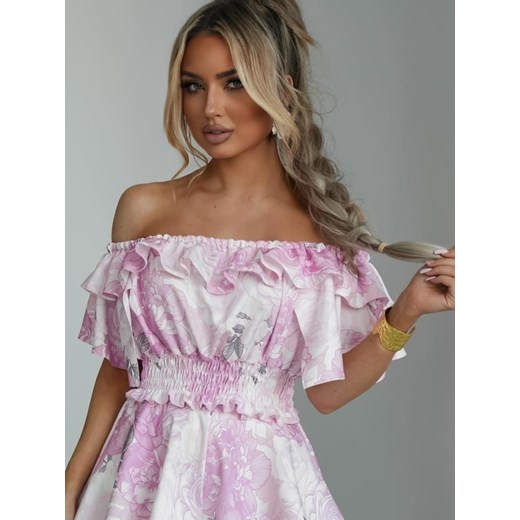 krótki top hiszpanka paloma by mielczarkowski polski produkt uni - wzór 7 ze sklepu STYLOWO w kategorii Bluzki damskie - zdjęcie 186091076