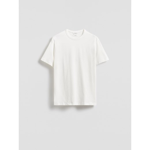 Reserved - T-shirt comfort fit - złamana biel ze sklepu Reserved w kategorii T-shirty męskie - zdjęcie 186093267