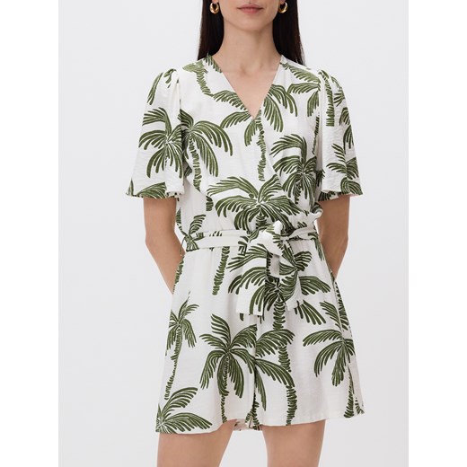 Reserved - Wiskozowy kombinezon - wielobarwny ze sklepu Reserved w kategorii Kombinezony damskie - zdjęcie 186093498