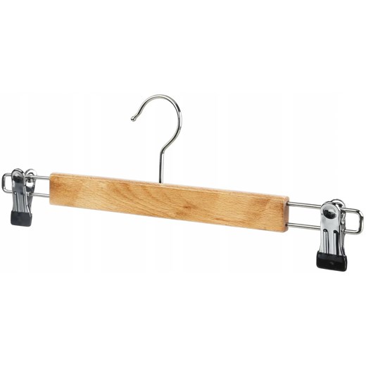 Naturalny drewniany wieszak z klipsem do szafy  Z4-B99 ze sklepu Edinos.pl w kategorii Dom - zdjęcie 186094205