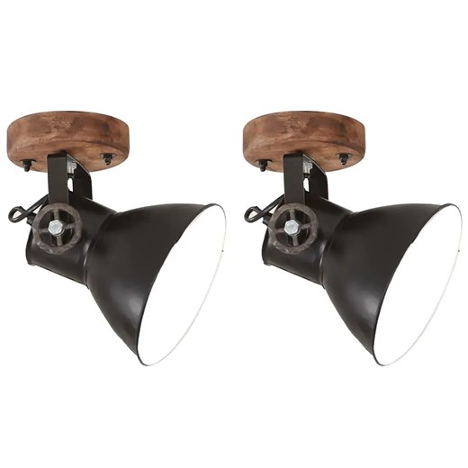 Czarne industrialne lampy ścienno sufitowe S6-S27 ze sklepu Edinos.pl w kategorii Lampy sufitowe - zdjęcie 186094479