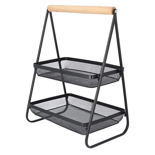 Homla Etażerka "Gridio" w kolorze czarnym - 51 x 38 x 25 cm - id: 17646635 - marki Homla - 186094829 Homla Etażerka "Gridio" w kolorze czarnym - 51 x 38 x 25 cm ze sklepu Limango Polska w kategorii Misy i tace dekoracyjne - zdjęcie 186094829