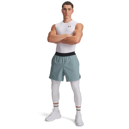 Męskie spodenki treningowe Under Armour UA Vanish Elite Short - zielone ze sklepu Sportstylestory.com w kategorii Spodenki męskie - zdjęcie 186095076