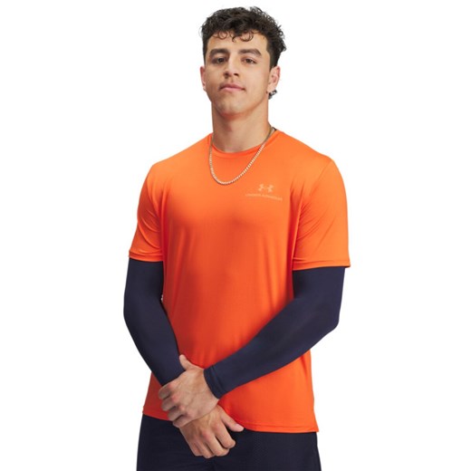 Męska koszulka treningowa Under Armour Vanish Energy SS - pomarańczowa ze sklepu Sportstylestory.com w kategorii T-shirty męskie - zdjęcie 186095159
