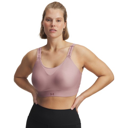 Biustonosz treningowy Under Armour UA Infinity High 2.0 Bra - różowy ze sklepu Sportstylestory.com w kategorii Biustonosze - zdjęcie 186095216