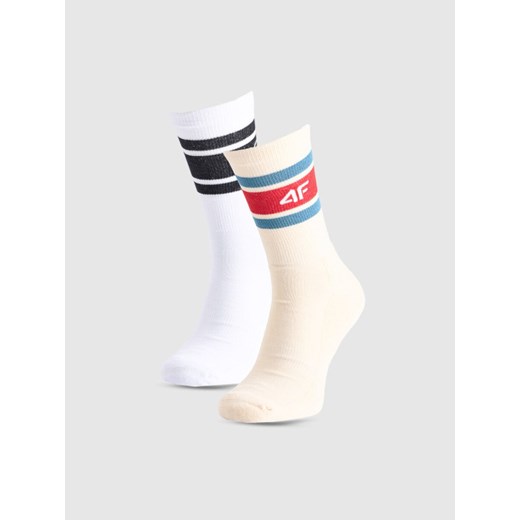 Męskie skarpetki (2-pack) 4F 4FRAW25USOCM511 - multikolor ze sklepu Sportstylestory.com w kategorii Skarpetki męskie - zdjęcie 186095626