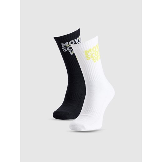 Męskie skarpetki (2-pack) 4F 4FRAW25USOCM513 - multikolor ze sklepu Sportstylestory.com w kategorii Skarpetki męskie - zdjęcie 186095677