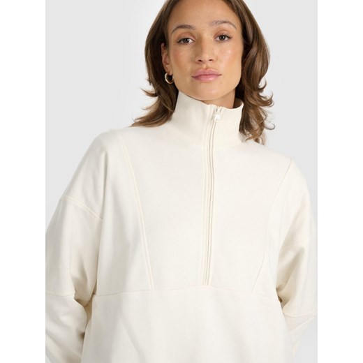 Damska bluza dresowa bez kaptura 4F 4FRAW25TSWSF2358 - biała S Sportstylestory.com