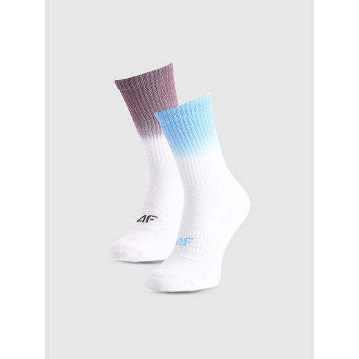Skarpetki uniseks (2-pack) 4F 4FRAW25USOCU635 - multikolor ze sklepu Sportstylestory.com w kategorii Skarpetki męskie - zdjęcie 186095916