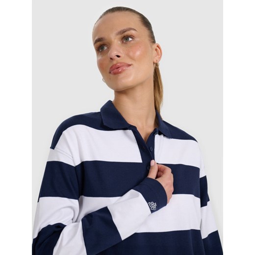 Damski longsleeve w paski 4F 4FRAW25TLONF604 - granatowy XS Sportstylestory.com