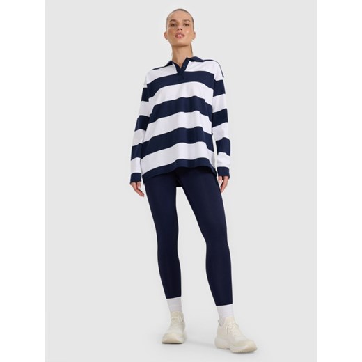 Damski longsleeve w paski 4F 4FRAW25TLONF604 - granatowy M Sportstylestory.com