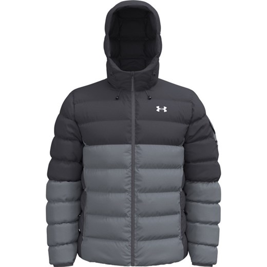 Męska kurtka pikowana Under Armour UA Sportswear Puff Jacket - szara ze sklepu Sportstylestory.com w kategorii Kurtki męskie - zdjęcie 186096236