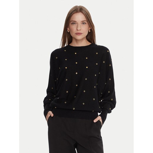 Lola Casademunt by Maite Sweter MF2511023 Czarny Oversize ze sklepu MODIVO w kategorii Swetry damskie - zdjęcie 186096465