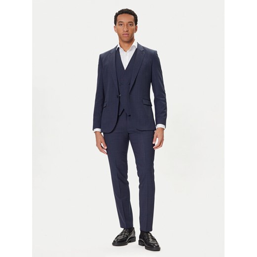 HUGO Garnitur Arti/Hesten242V1X 50547314 Granatowy Extra Slim Fit ze sklepu MODIVO w kategorii Garnitury męskie - zdjęcie 186096479