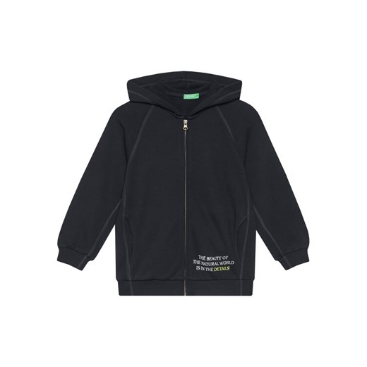 United Colors Of Benetton Bluza 33NVC505A Czarny Regular Fit ze sklepu MODIVO w kategorii Bluzy chłopięce - zdjęcie 186096575