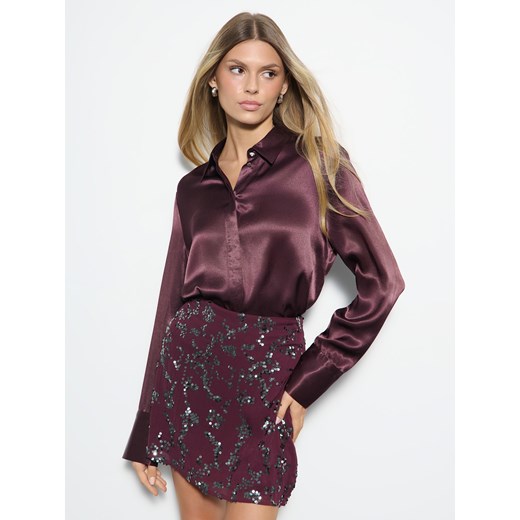 Mohito - Koszula z wiskozy - mahoń ze sklepu Mohito w kategorii Koszule damskie - zdjęcie 186097506