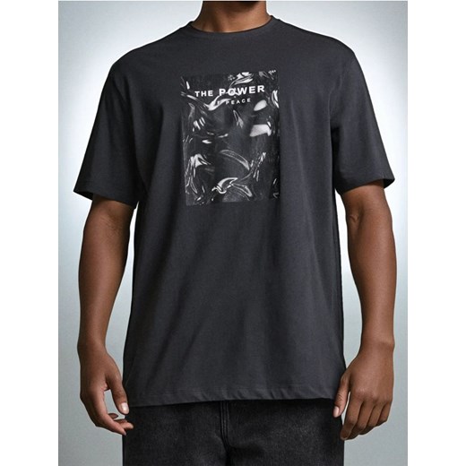 Sinsay - Koszulka - szary ze sklepu Sinsay w kategorii T-shirty męskie - zdjęcie 186098689