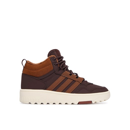 Sneakersy adidas Hoops 4.0 Mid JQ5364 Brązowy ze sklepu eobuwie.pl w kategorii Buty sportowe dziecięce - zdjęcie 186098998