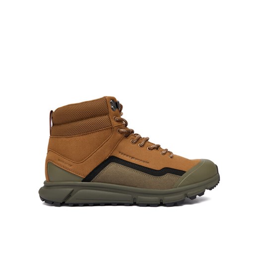Trzewiki Tommy Hilfiger Outdoor Runner Hi Wpm FM0FM05575 Brązowy - id: 0000305552136 - marki Tommy Hilfiger - 186099137 Trzewiki Tommy Hilfiger Outdoor Runner Hi Wpm FM0FM05575 Brązowy ze sklepu eobuwie.pl w kategorii Buty zimowe męskie - zdjęcie 186099137