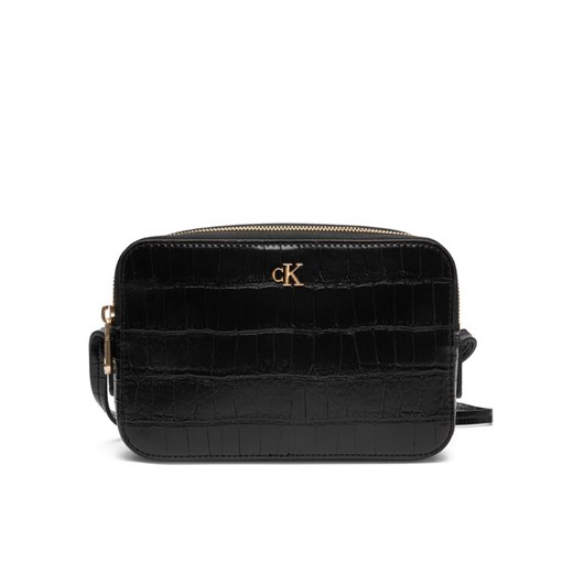Torebka Calvin Klein Ck Croc Camera Bag LV04F3285G Czarny ze sklepu eobuwie.pl w kategorii Listonoszki - zdjęcie 186099156