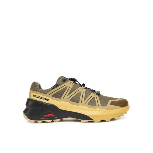 Buty do biegania Salomon Speedcross Peak Gore-Tex L47853100 Brązowy ze sklepu eobuwie.pl w kategorii Buty sportowe męskie - zdjęcie 186099165