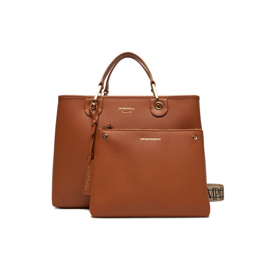 Torebka Emporio Armani EW000360 AF12103 M6030 Brązowy ze sklepu eobuwie.pl w kategorii Torebki damskie - zdjęcie 186099416