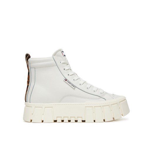 Sneakersy Tommy Jeans Tjw Vulc Flatform Leopard EN0EN02858 Biały Tommy Jeans 38 eobuwie.pl