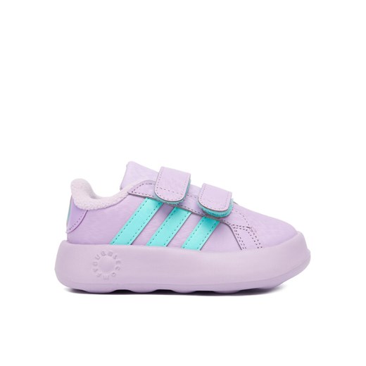 Sneakersy adidas Disney Frozen Grand Court JR5630 Fioletowy ze sklepu eobuwie.pl w kategorii Buty sportowe dziecięce - zdjęcie 186099499