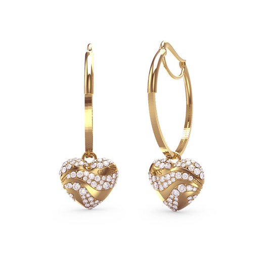 Kolczyki Guess JUBE04 505JW Złoty ze sklepu eobuwie.pl w kategorii Kolczyki - zdjęcie 186099517