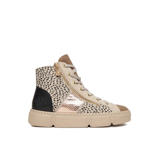 Sneakersy Rieker CEO-N5931-62 Beżowy ze sklepu eobuwie.pl w kategorii Buty sportowe damskie - zdjęcie 186099547