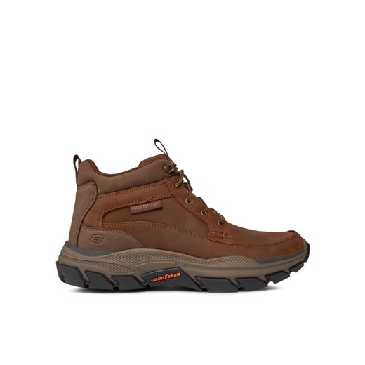 Trzewiki Skechers Respected Boswell 204454/CDB Brązowy ze sklepu eobuwie.pl w kategorii Buty zimowe męskie - zdjęcie 186099826