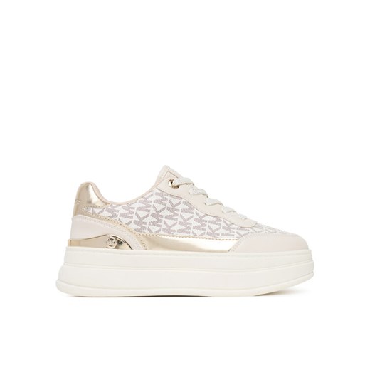 Sneakersy MICHAEL Michael Kors MK02735256 Écru ze sklepu eobuwie.pl w kategorii Buty sportowe dziecięce - zdjęcie 186099906