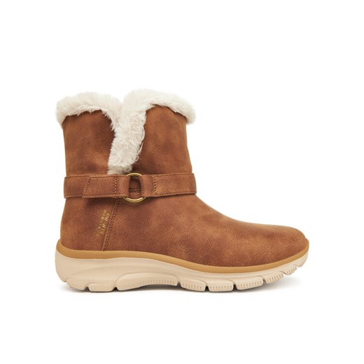 Botki Skechers Easy Going 168045/CSNT Brązowy ze sklepu eobuwie.pl w kategorii Botki - zdjęcie 186099918