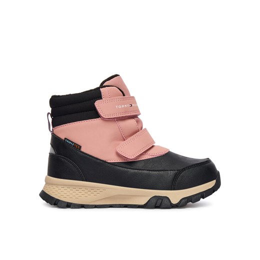 Śniegowce Tommy Hilfiger Velcro Bootie T1A5-34048-1592 S Czarny ze sklepu eobuwie.pl w kategorii Buty zimowe dziecięce - zdjęcie 186099999
