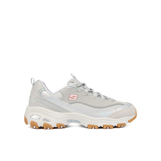 Sneakersy Skechers D'Lites 150556/GRY Szary ze sklepu eobuwie.pl w kategorii Buty sportowe damskie - zdjęcie 186100167