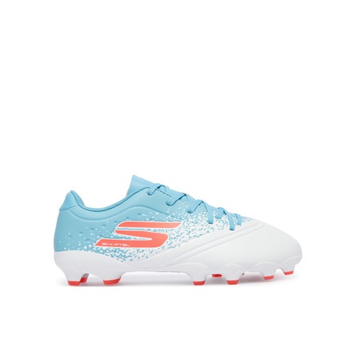 Buty do piłki nożnej Skechers Jr Youth Fg 252060L WTQP Biały ze sklepu eobuwie.pl w kategorii Buty sportowe dziecięce - zdjęcie 186100215