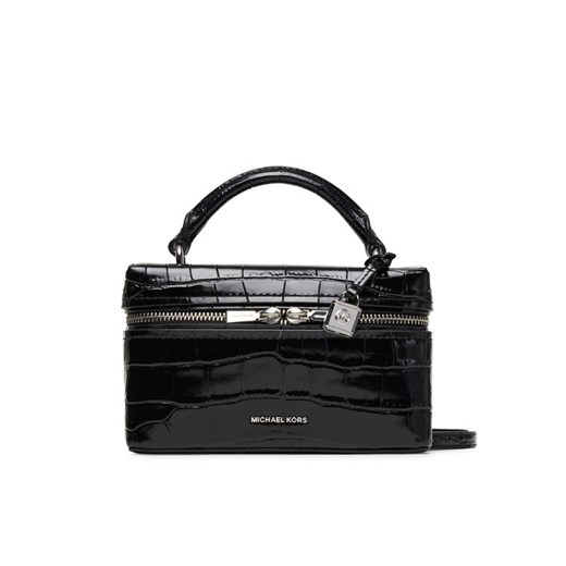 Torebka MICHAEL Michael Kors Jana 32F5SQ1C0E Czarny ze sklepu eobuwie.pl w kategorii Kuferki - zdjęcie 186100287