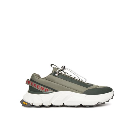 Sneakersy Weekend Max Mara Tandem 2525766015650 Khaki ze sklepu eobuwie.pl w kategorii Buty sportowe damskie - zdjęcie 186100297