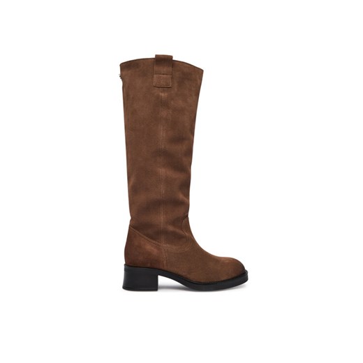 Kozaki Steve Madden Banner SM11003092 Brązowy ze sklepu eobuwie.pl w kategorii Kozaki damskie - zdjęcie 186100357